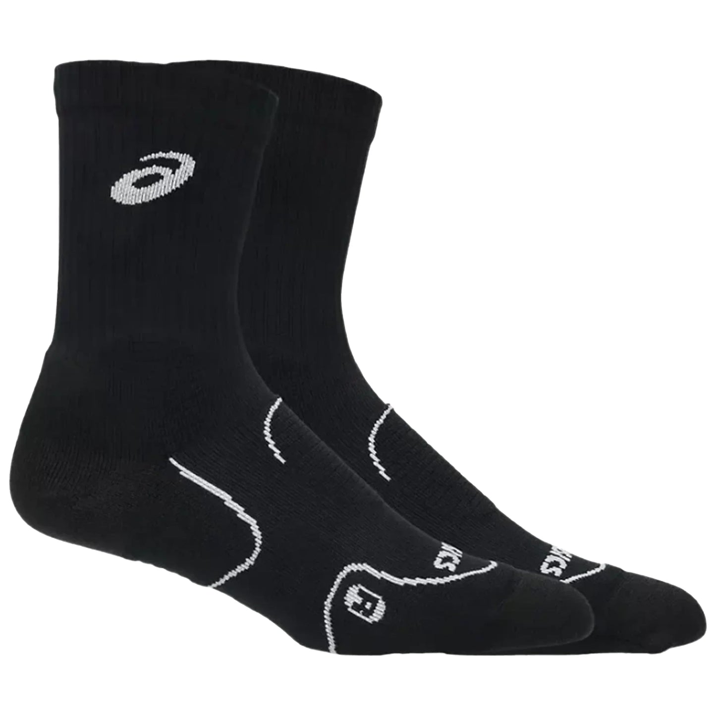 Asics Court+ Tennis Crew Socks 3043A136-001 (1 Pair) Black