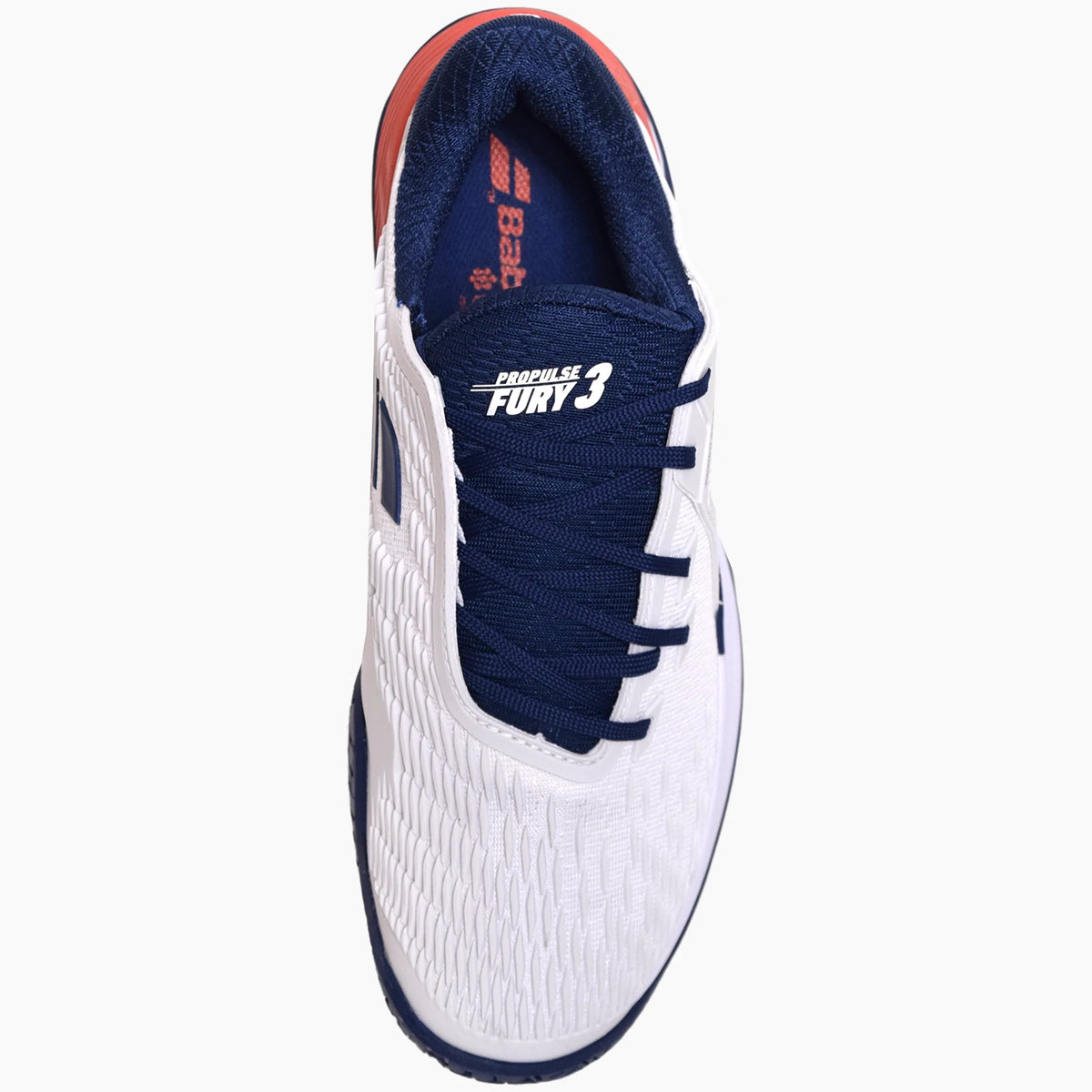 Babolat Men's Propulse Fury 3 AC 30S24208-1005 White/Blue - Tenniszon