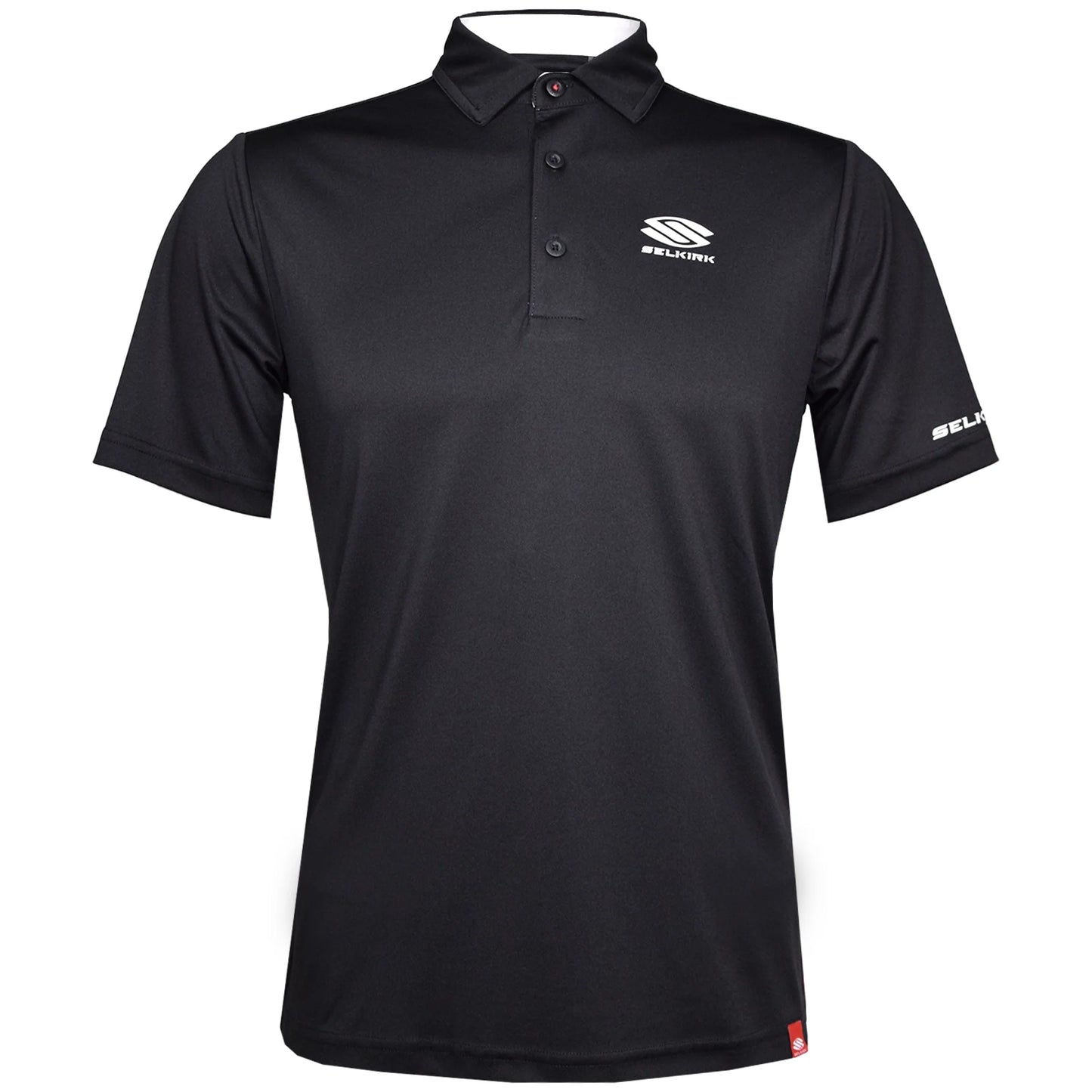 Selkirk Essentials Sport-Wik Polo Performance à manches courtes pour homme (Noir)