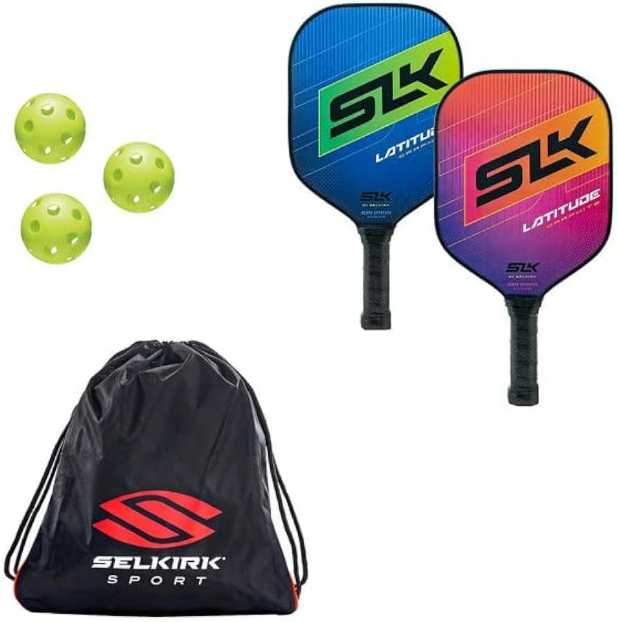 Selkirk SLK Latitude Ensemble de raquettes et balles de pickleball 1.0