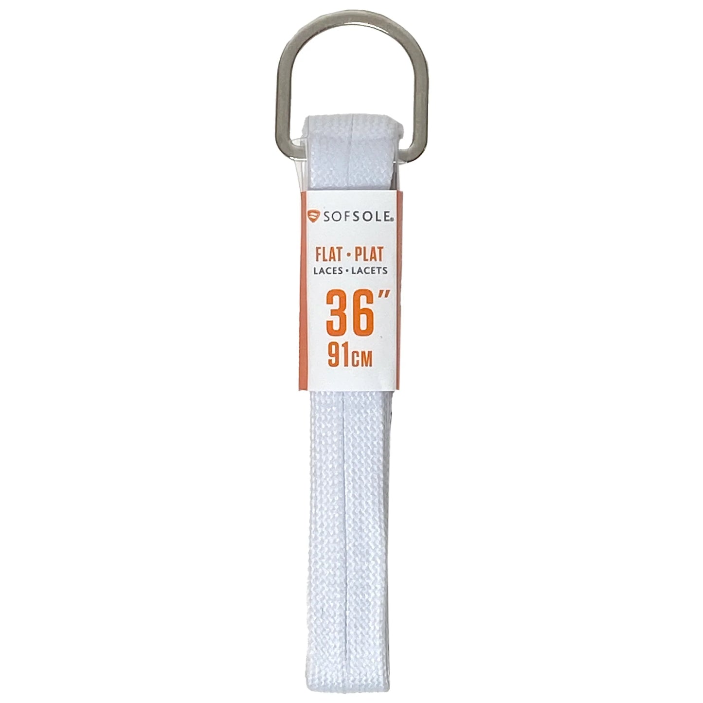 Sof Sole Lacets plats athlétiques 36'' - Blanc
