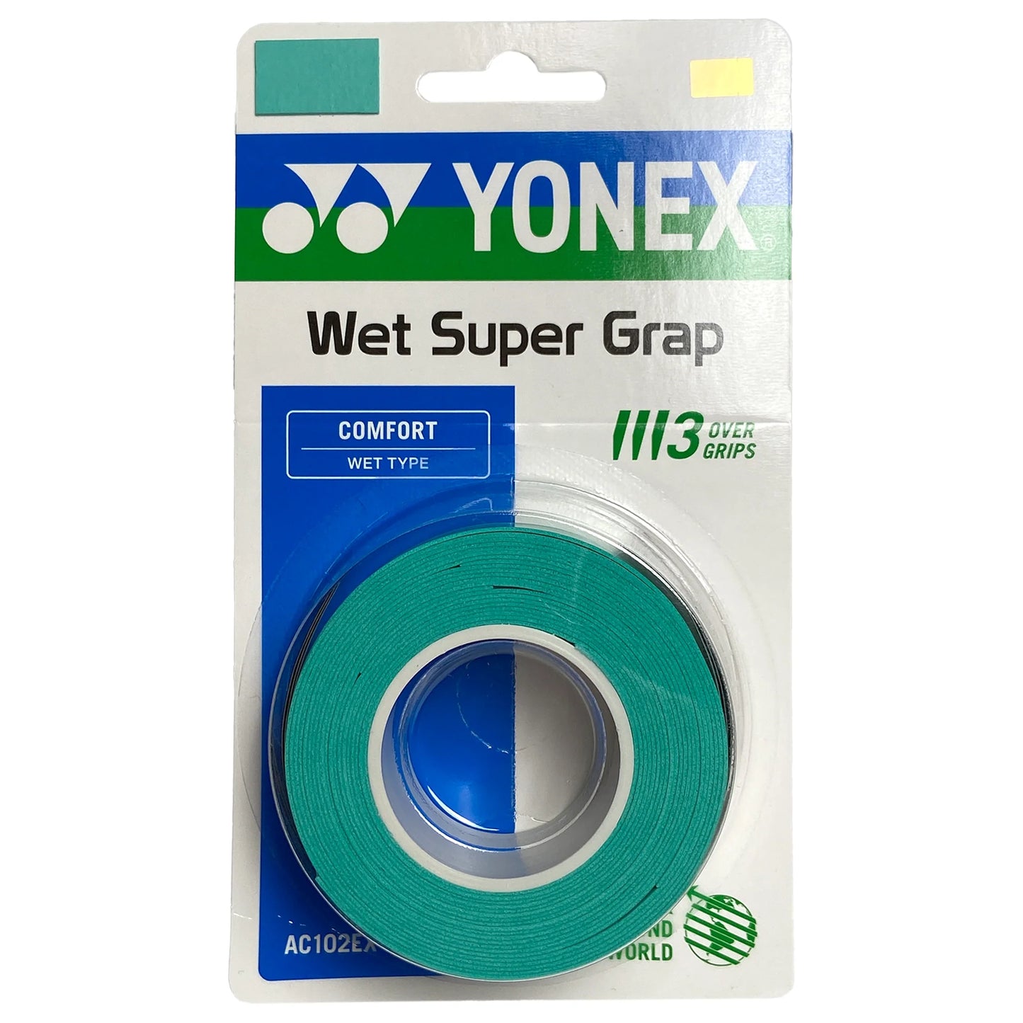 Yonex overgrip Wet Super Grap (3) Green - Tenniszon