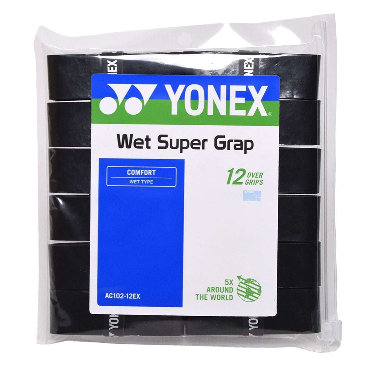 Yonex overgrip Super Grap (12) Black - Tenniszon