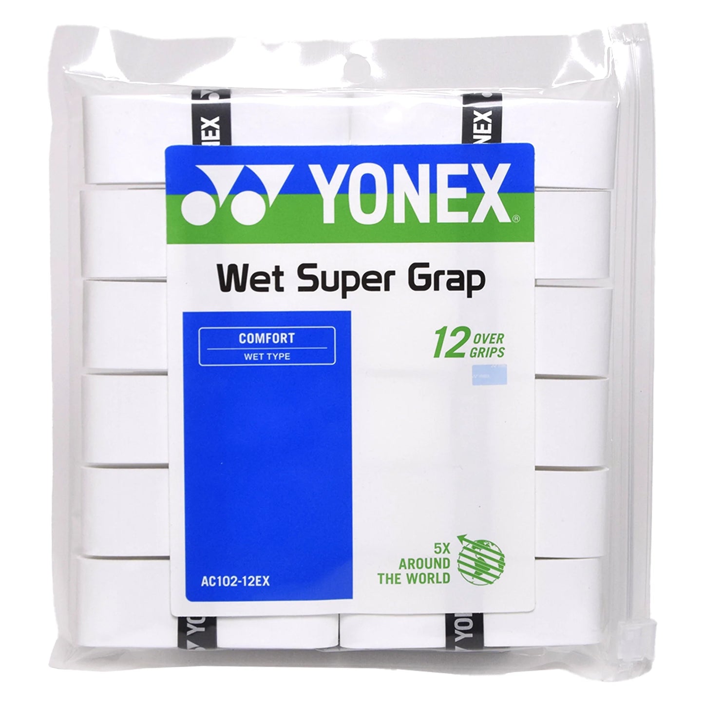 Yonex overgrip Wet Super Grap (12) White - Tenniszon