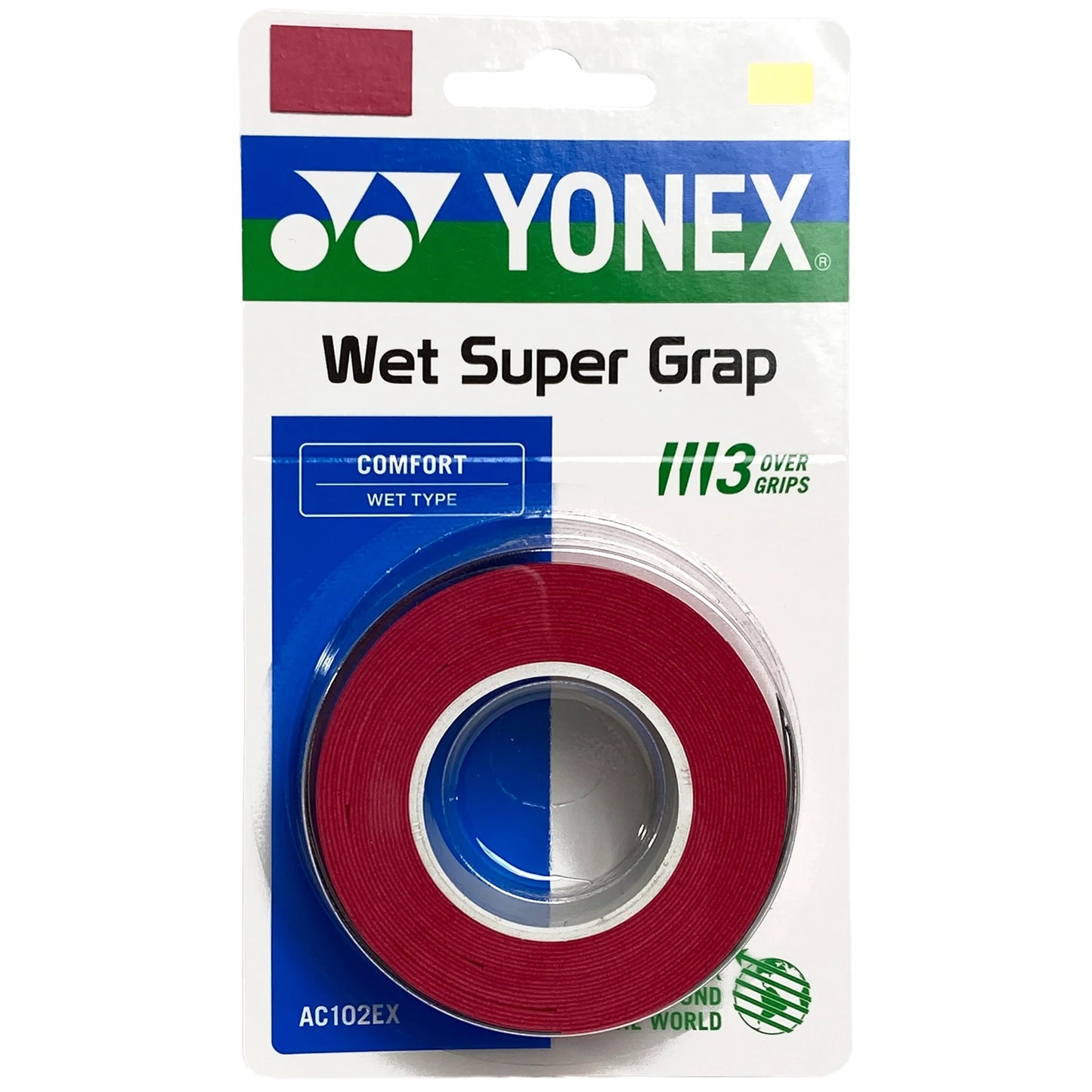 Yonex overgrip Wet Super Grap (3) Wine Red - Tenniszon