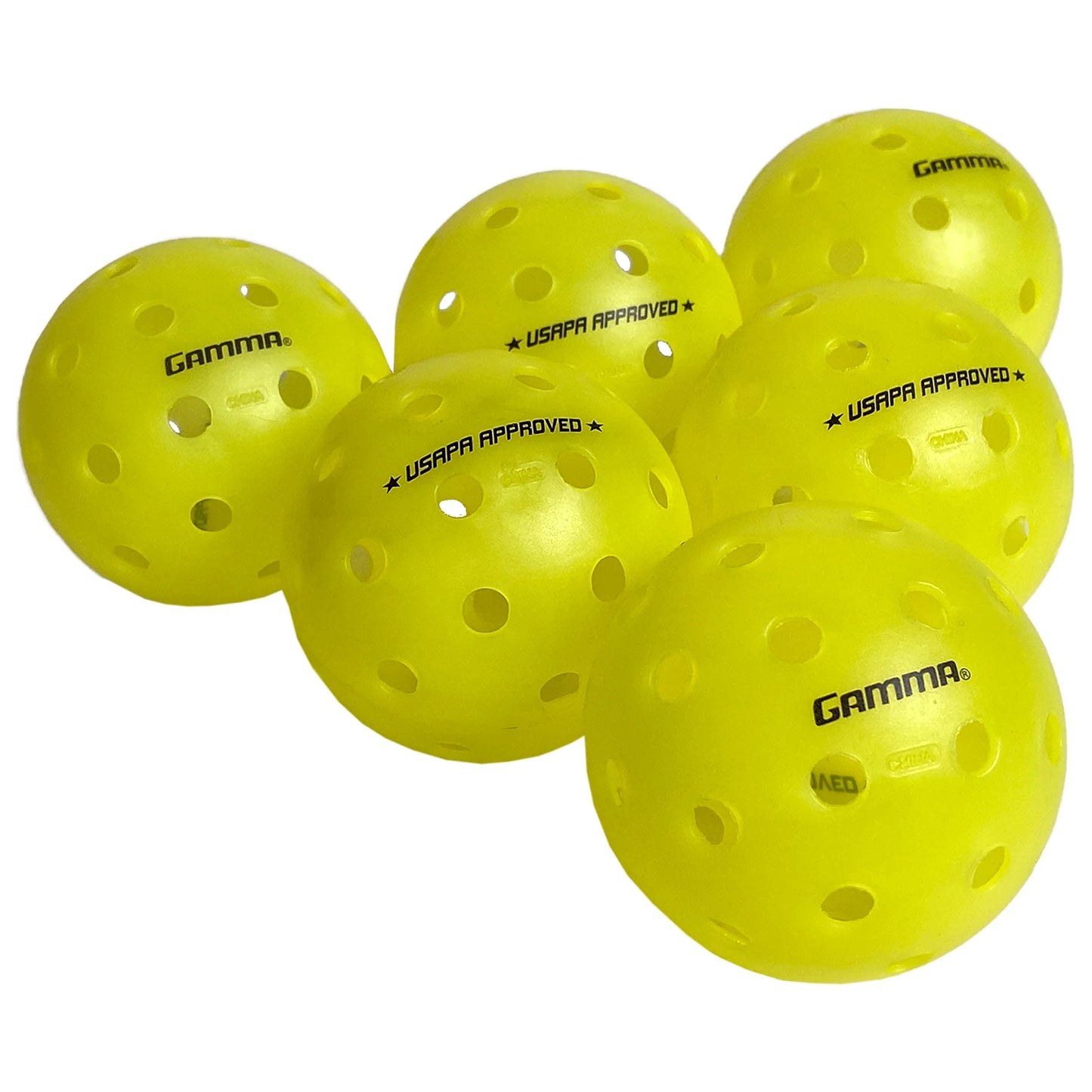 Balles d'extérieur Gamma Photon (paquet de 6) Jaune