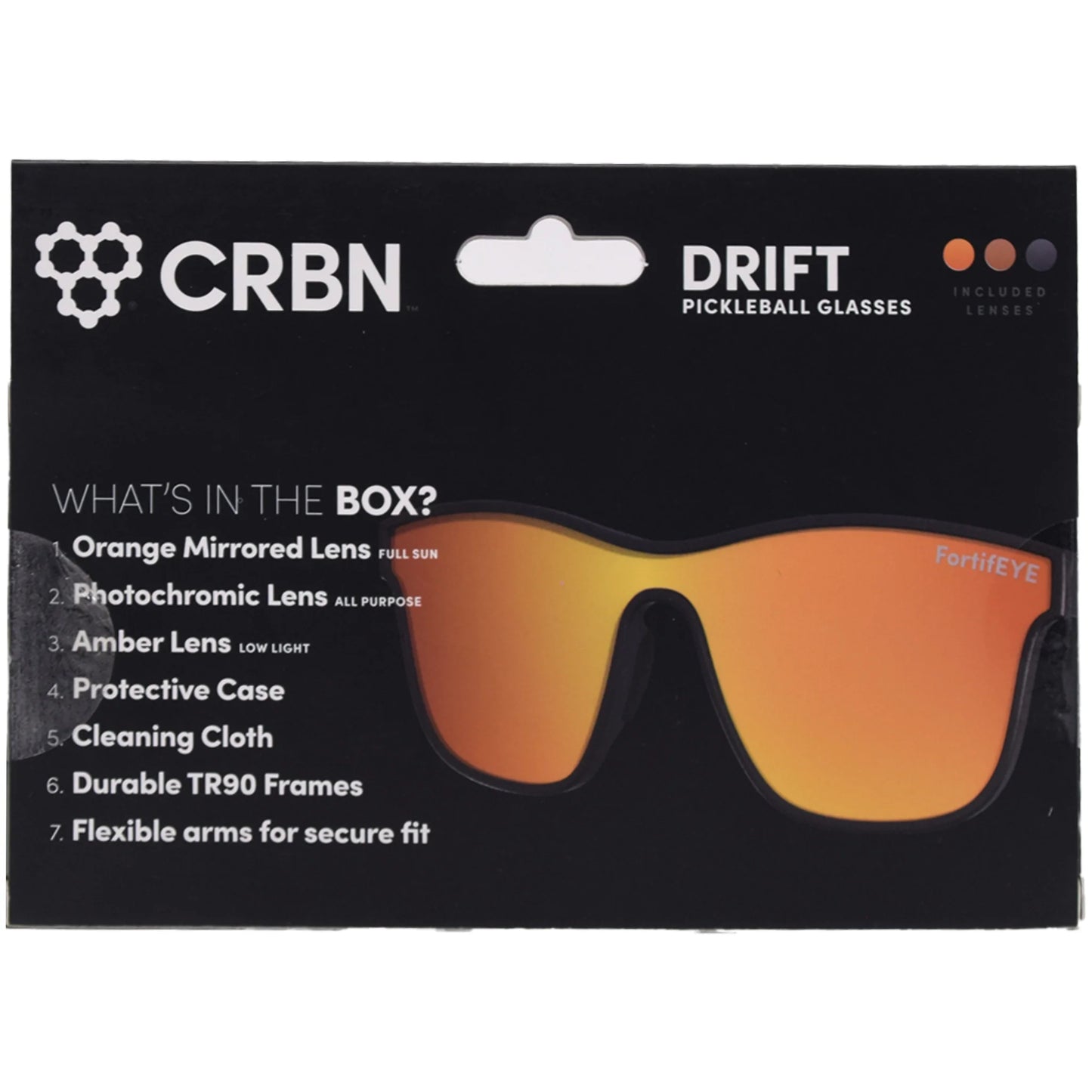 CRBN Drift Pickleball Glasses