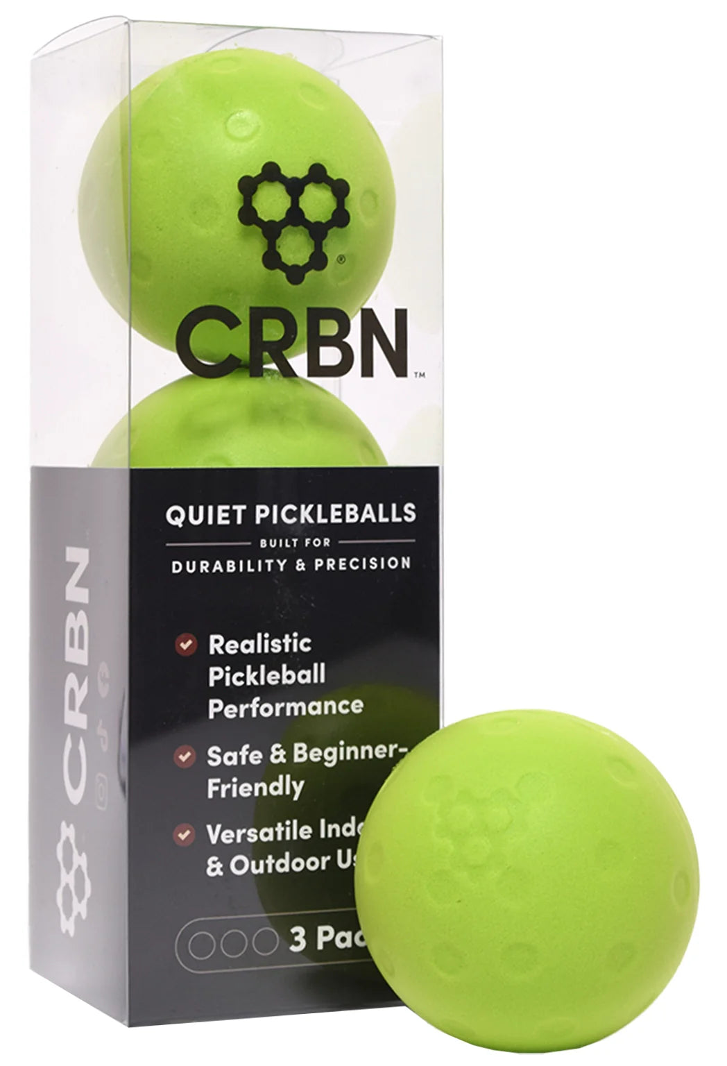 CRBN Balles de pickleball silencieuses