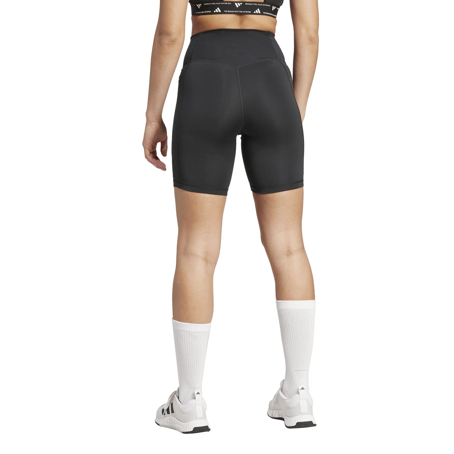 Adidas Women's Optime Essentials Stash Pocket 7-Inch Short Leggings IT2281