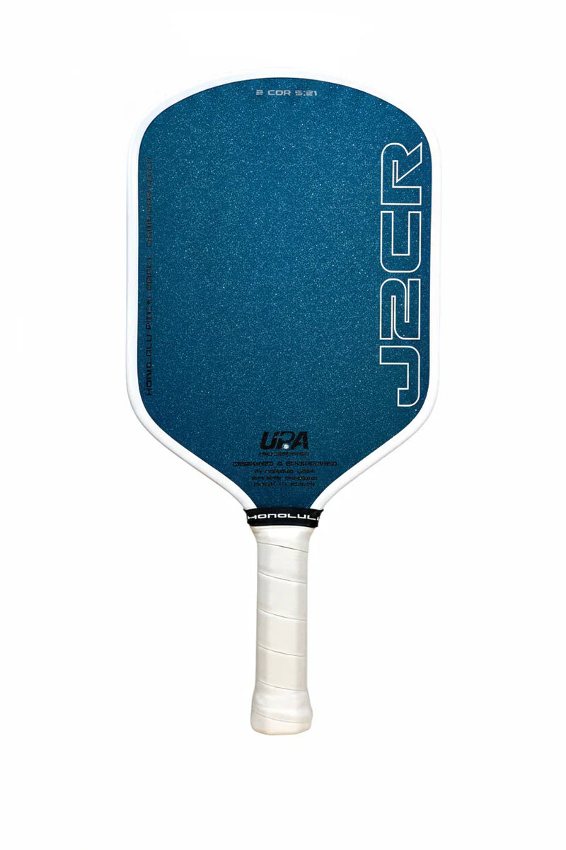Honolulu J2CR White with Crystal Blue Endurance Surface - Elongated Handle