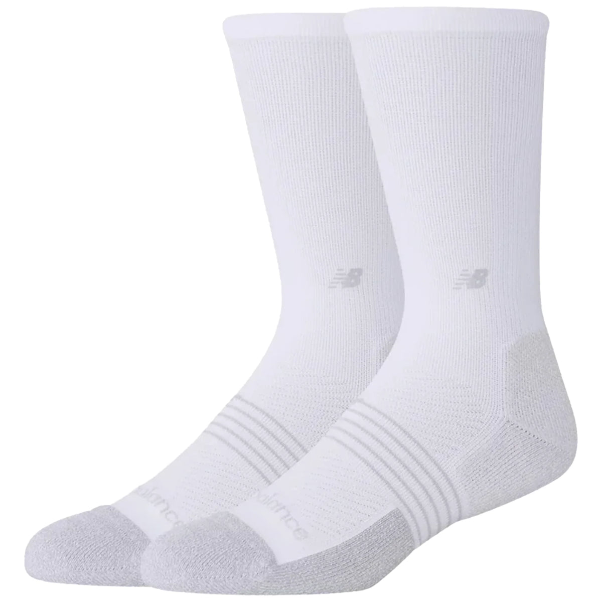 New Balance Pro Training Cushion Crew Socks (2 Pack) White