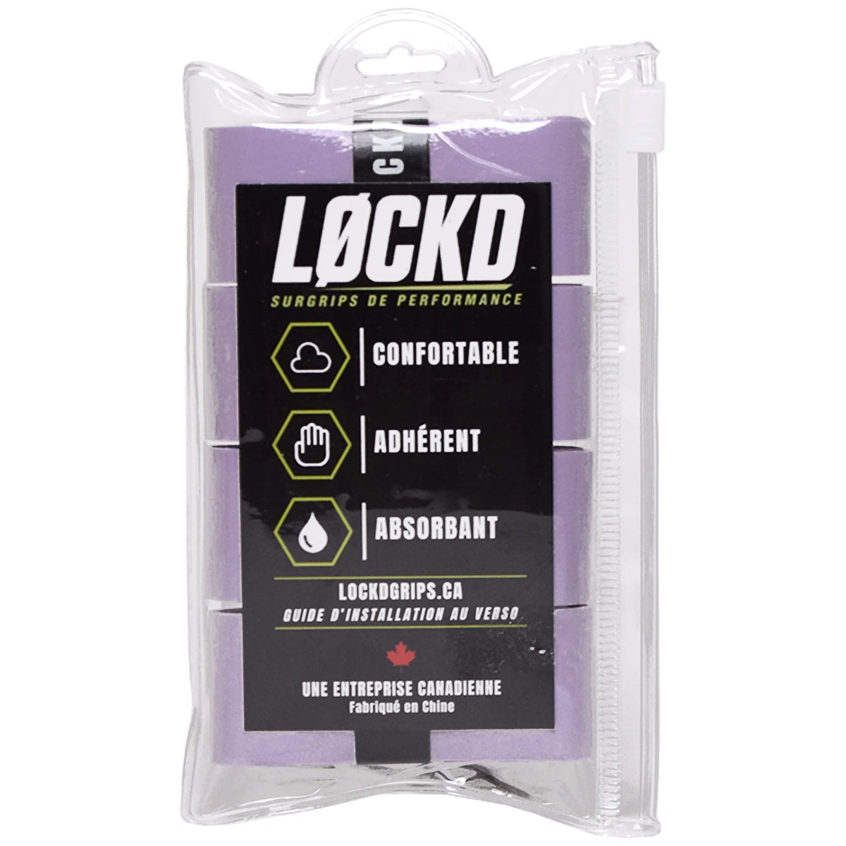 Lockd Performance Overgrips — 4-pack (Lavender)