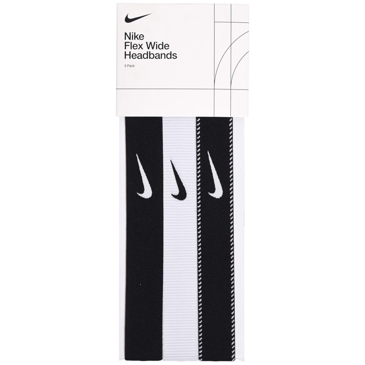 Nike Flex Classic WIDE Headbands assorted 3pk N1011932036OS - Tenniszon