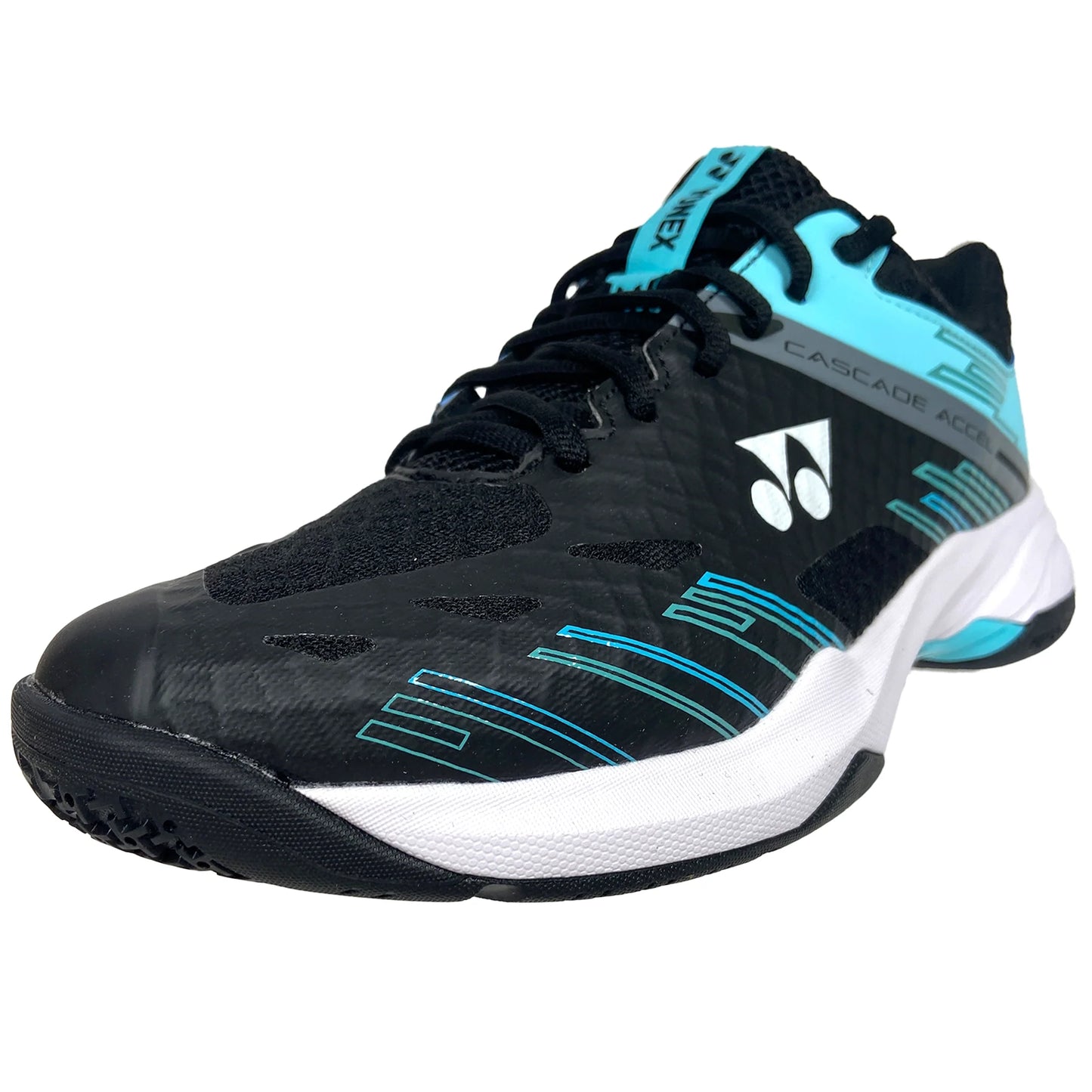 Yonex Power Cushion Accel LARGE Indoor Homme Noir/Bleu Glacé