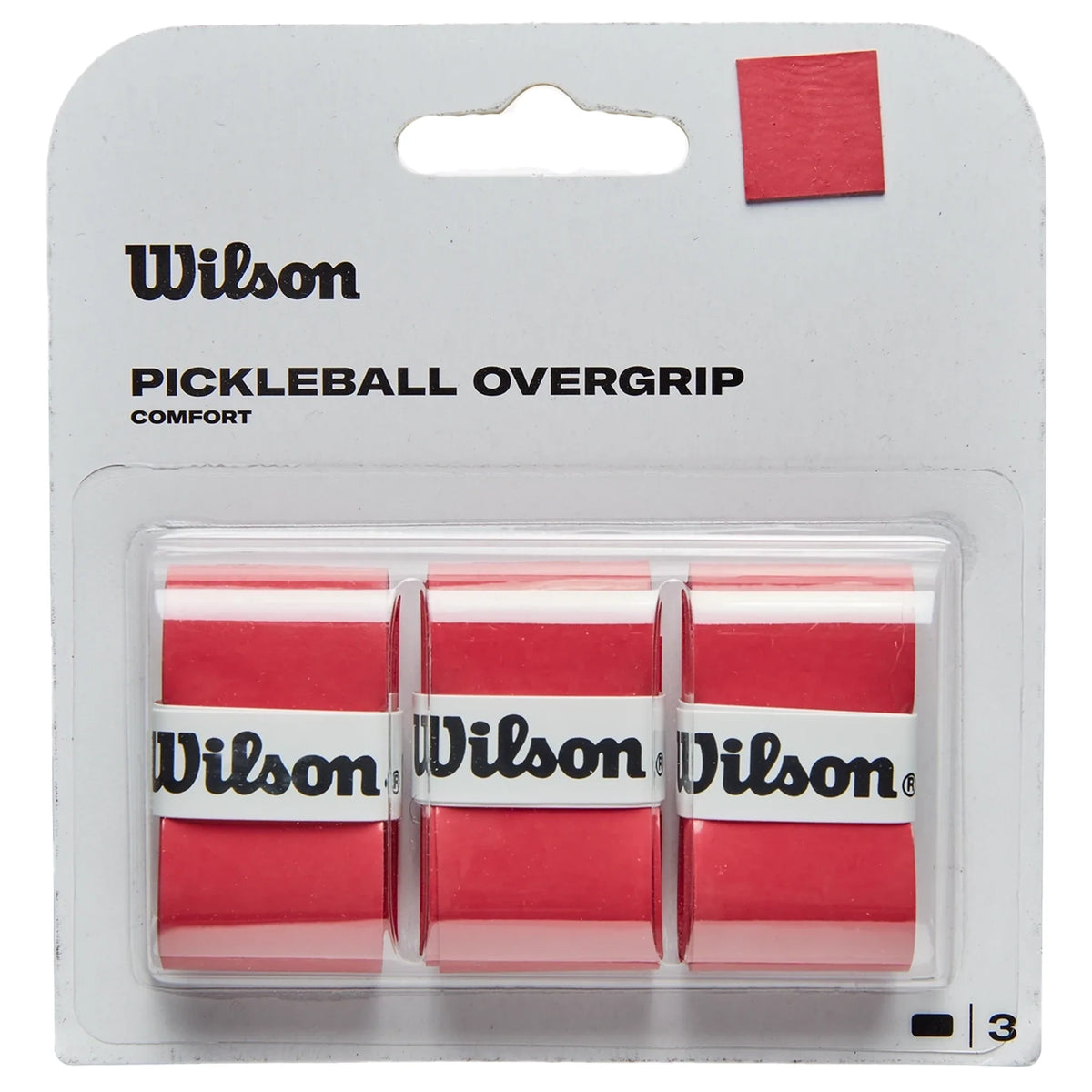 Wilson Pickleball Overgrip 3 Pack Red (WR8904603) - Tenniszon