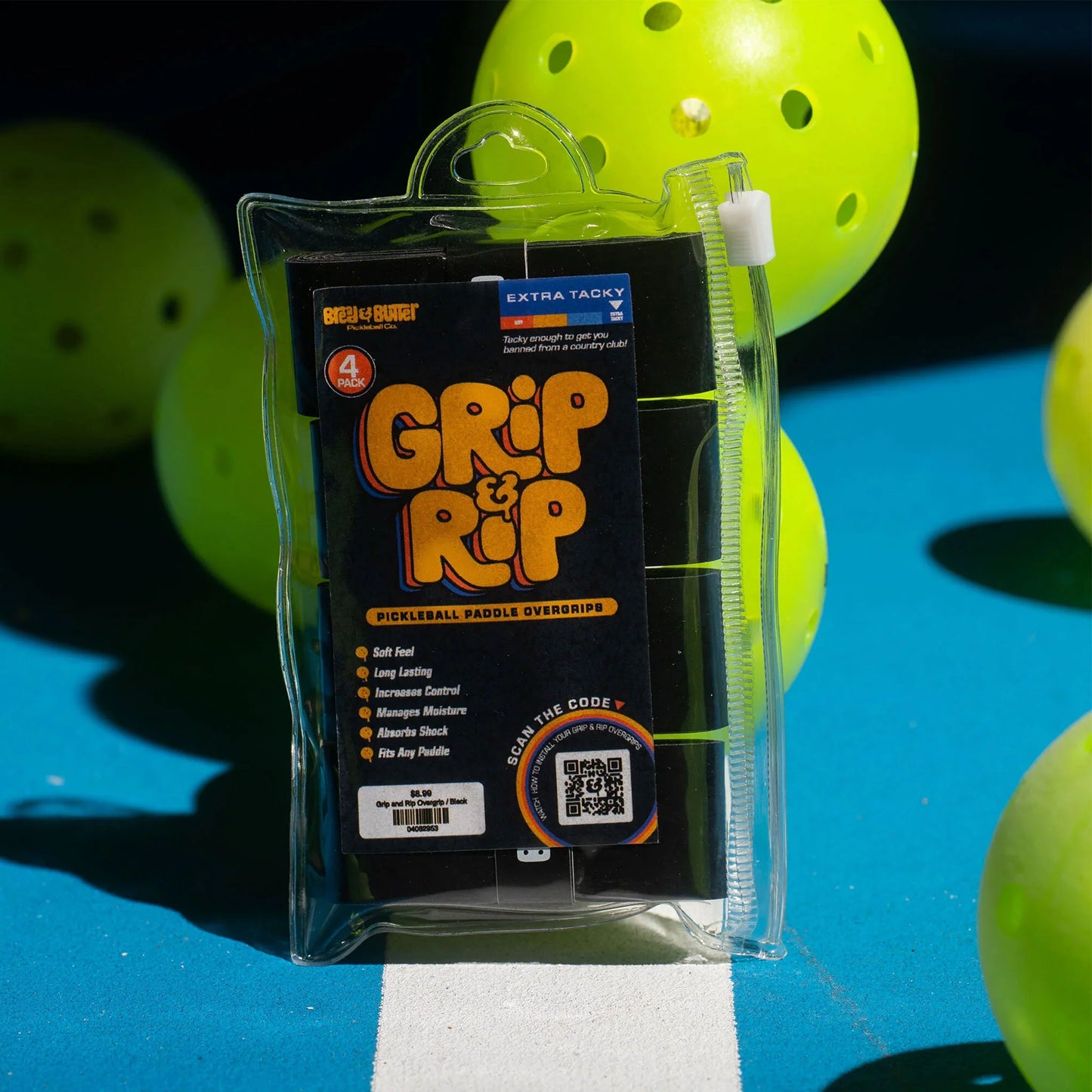 Bread & Butter Grip and Rip Tacky Overgrip - Black