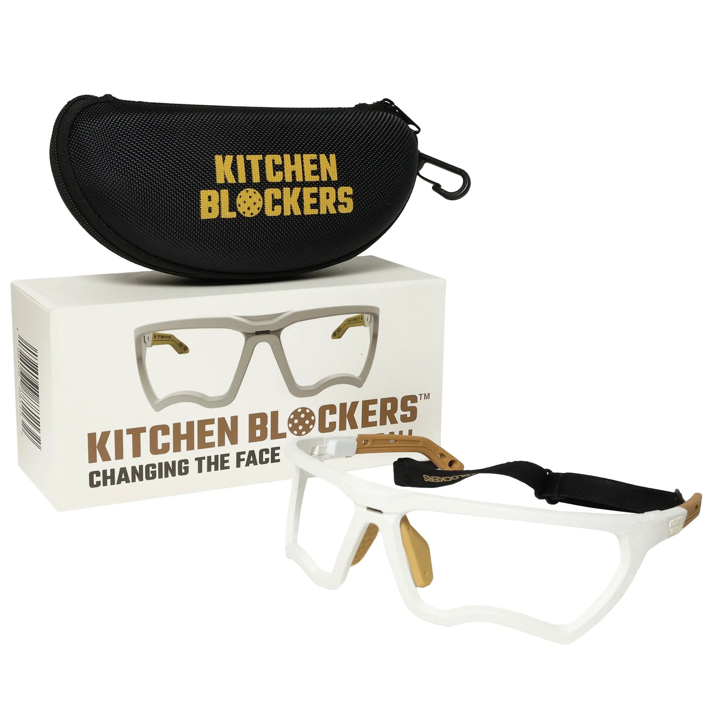 Kitchen Blockers Lunettes de protection sans lentilles - Blanc