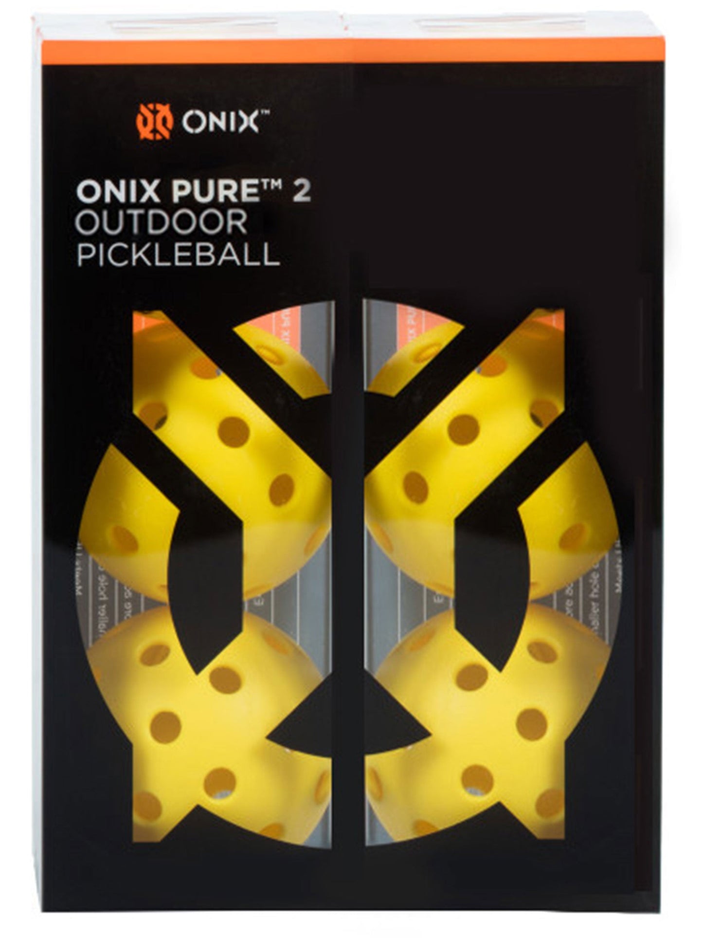 Onix balls Pure 2 Outdoor (pkg 6) Yellow
