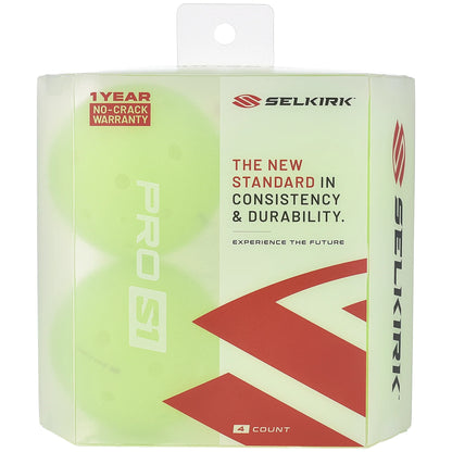 Selkirk Balles de pickleball Pro S1(paquet de 4)