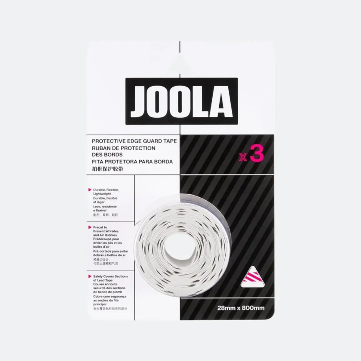 Joola Pro IV Ruban de protection pour raquette de Pickleball (28mm x 800mm) - Magnus Pro IV Rose