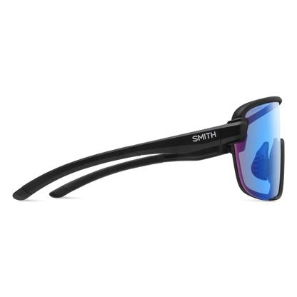 Smith Bobcat Sunglasses (Matte Black/ChromaPop Low Light Rose Blue Mirror)