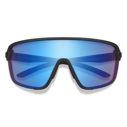 Smith Bobcat Sunglasses (Matte Black/ChromaPop Low Light Rose Blue Mirror)