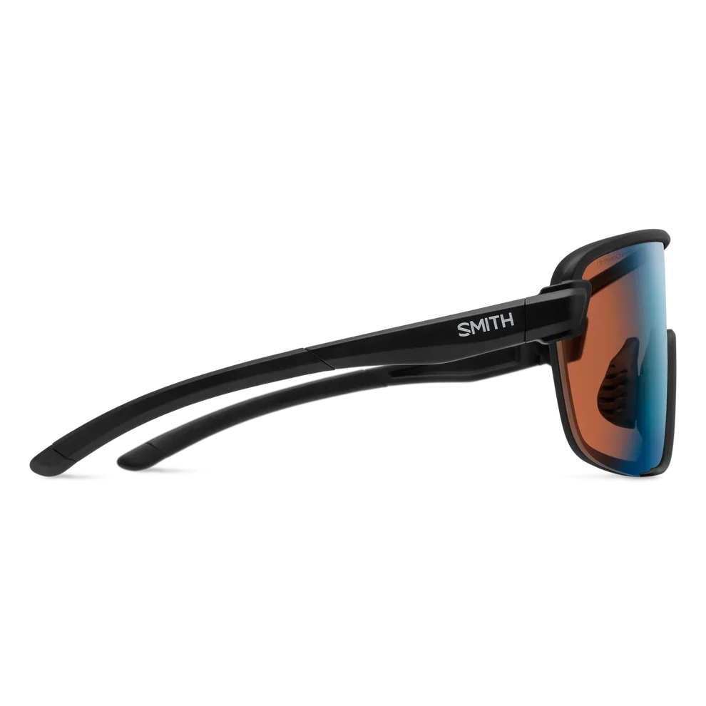 Smith Bobcat Sunglasses (Matte Black/ChromaPop Glacier Photochromic Copper Blue Mirror)