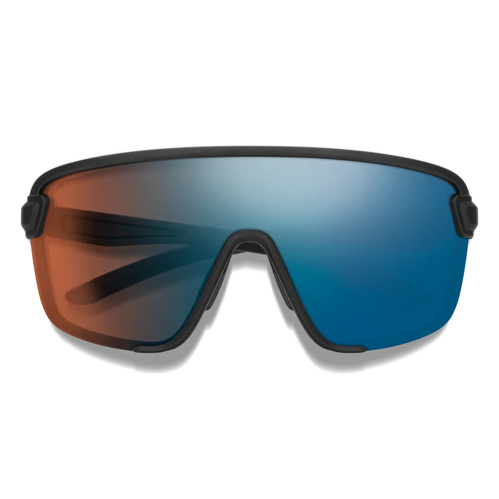 Smith Bobcat Sunglasses (Matte Black/ChromaPop Glacier Photochromic Copper Blue Mirror)
