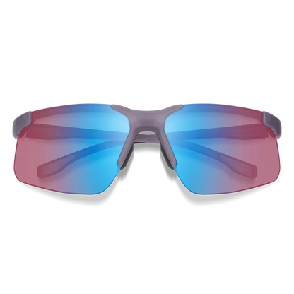 Smith Cipher Sunglasses (Matte Meteorite Crystal/ChromaPop Low Light Rose Blue Mirror)