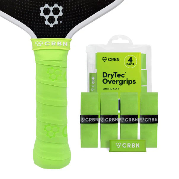CRBN DryTec™ Overgrips 4 Pack Medium - Lime