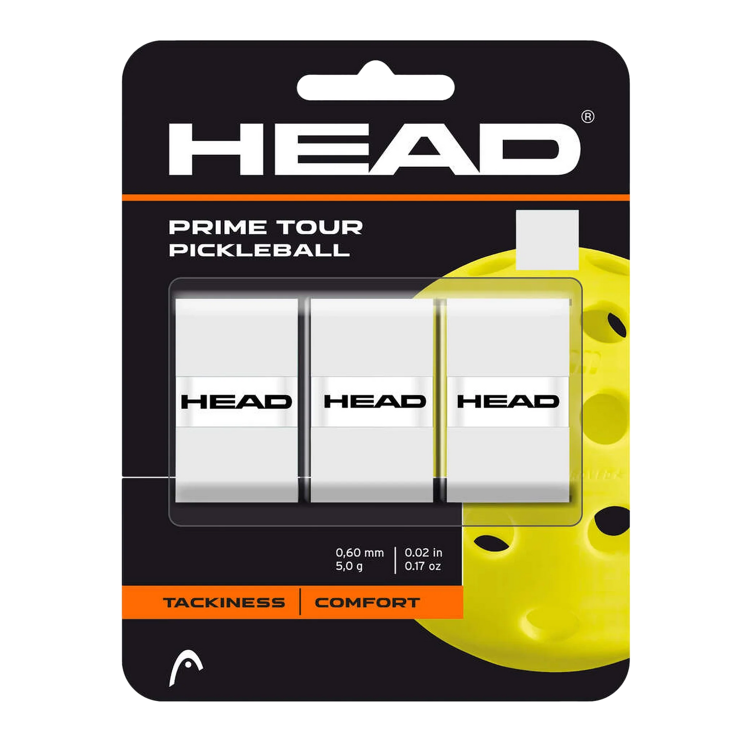 Head Prime Tour Pickleball Grip (Pack of 3) White - Tenniszon