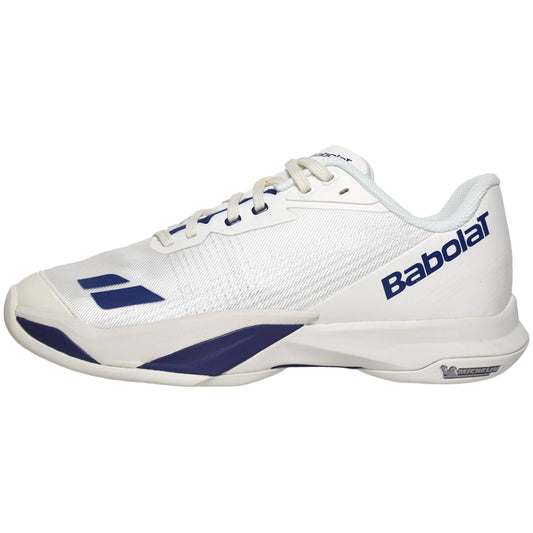 Babolat Men's Jet Mach 4 AC 30S26629B-1115 Cream/Dark Blue