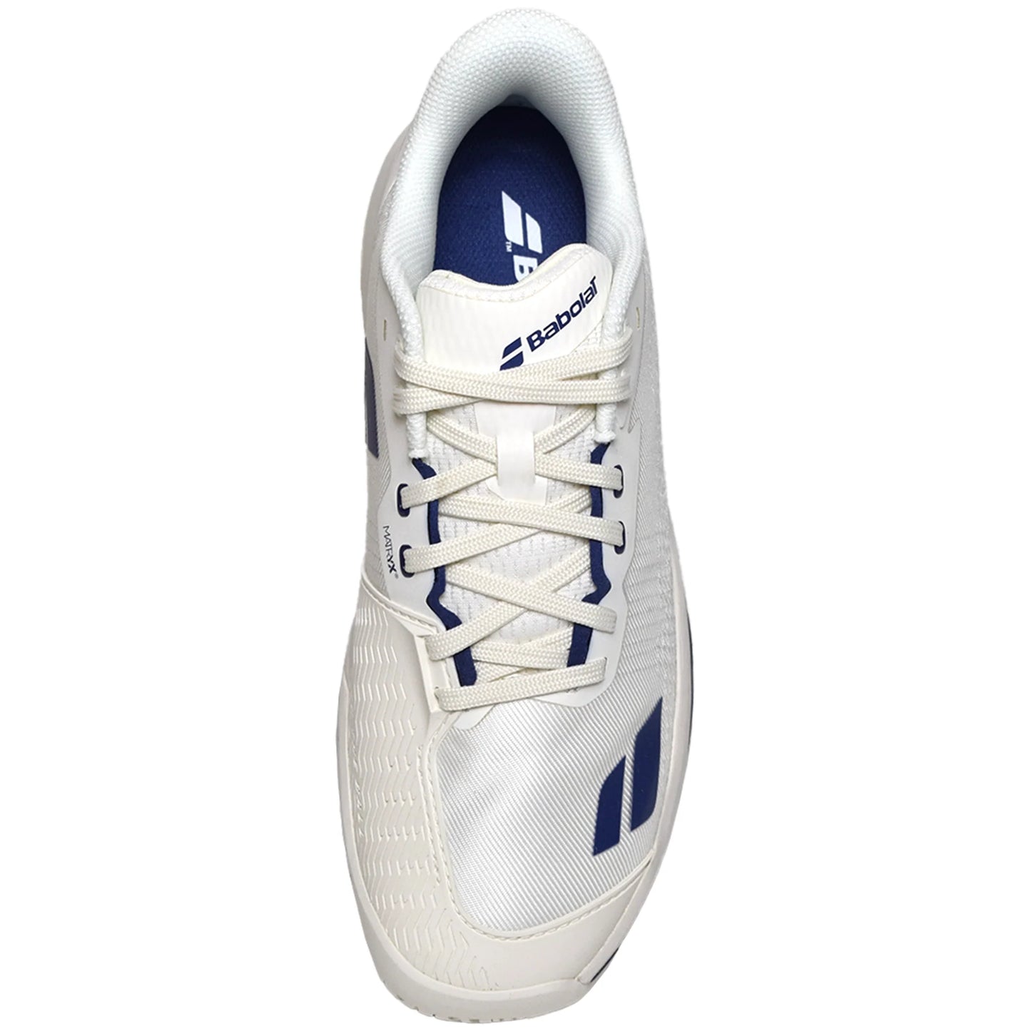 Babolat Men's Jet Mach 4 AC 30S26629B-1115 Cream/Dark Blue