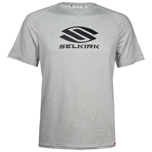 Selkirk Men’s Essentials DualSoft Short Sleeve Graphic Tee (Heathered Stone)
