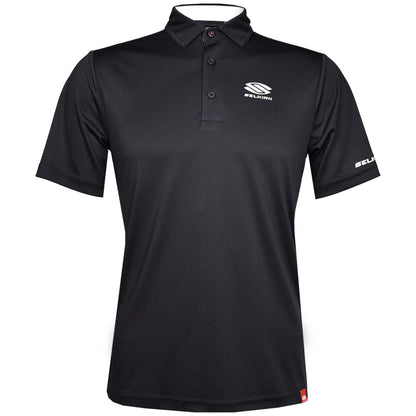 Selkirk Essentials Sport-Wik Polo Performance à manches courtes pour homme (Noir)