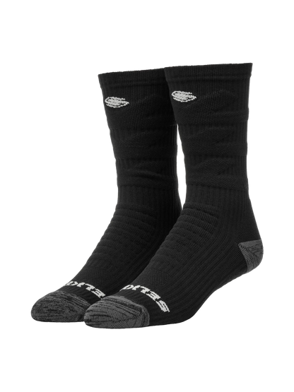 Chaussettes de pickleball Selkirk Courtlock Crew - Noir/Gris
