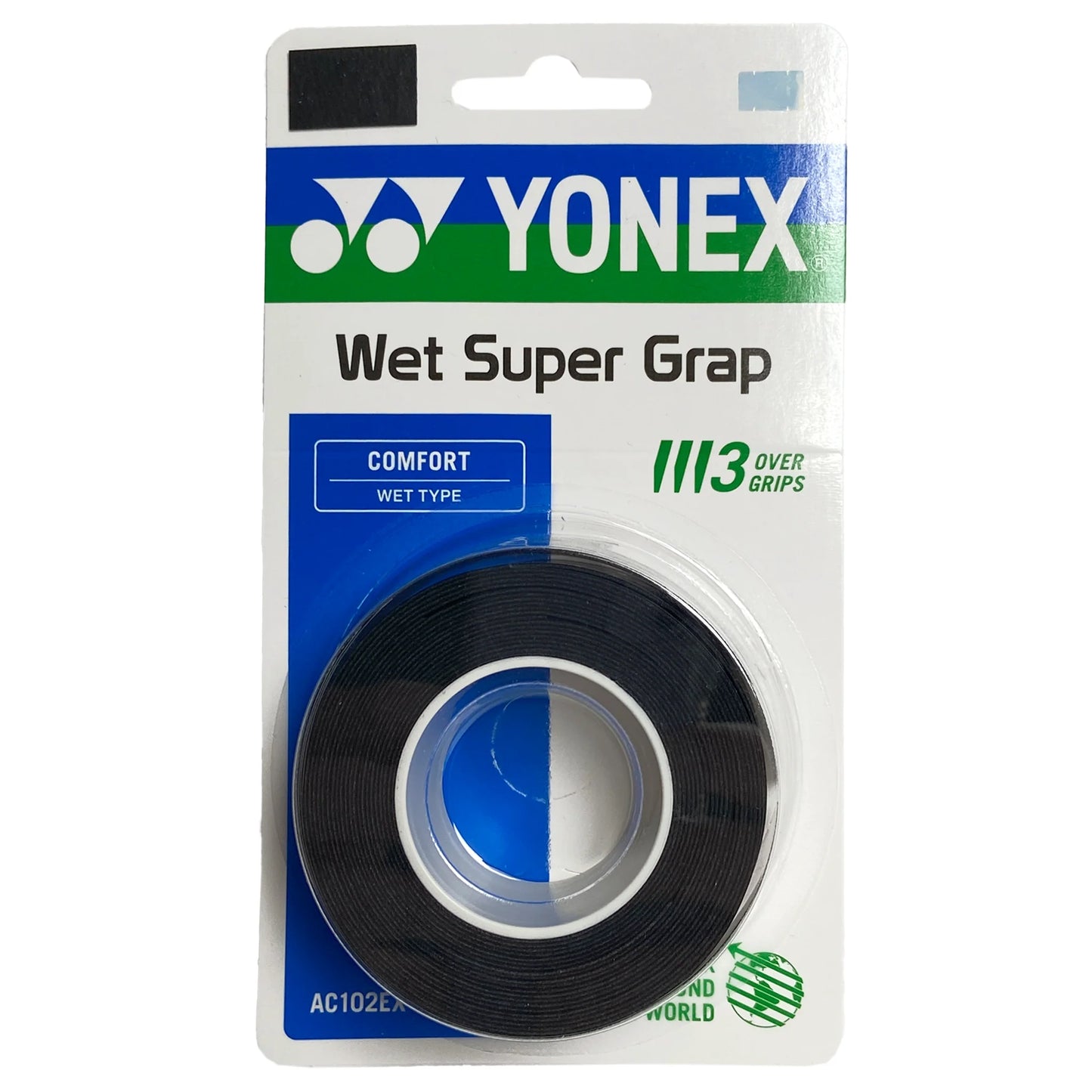 Yonex overgrip Wet Super Grap (3) Black - Tenniszon
