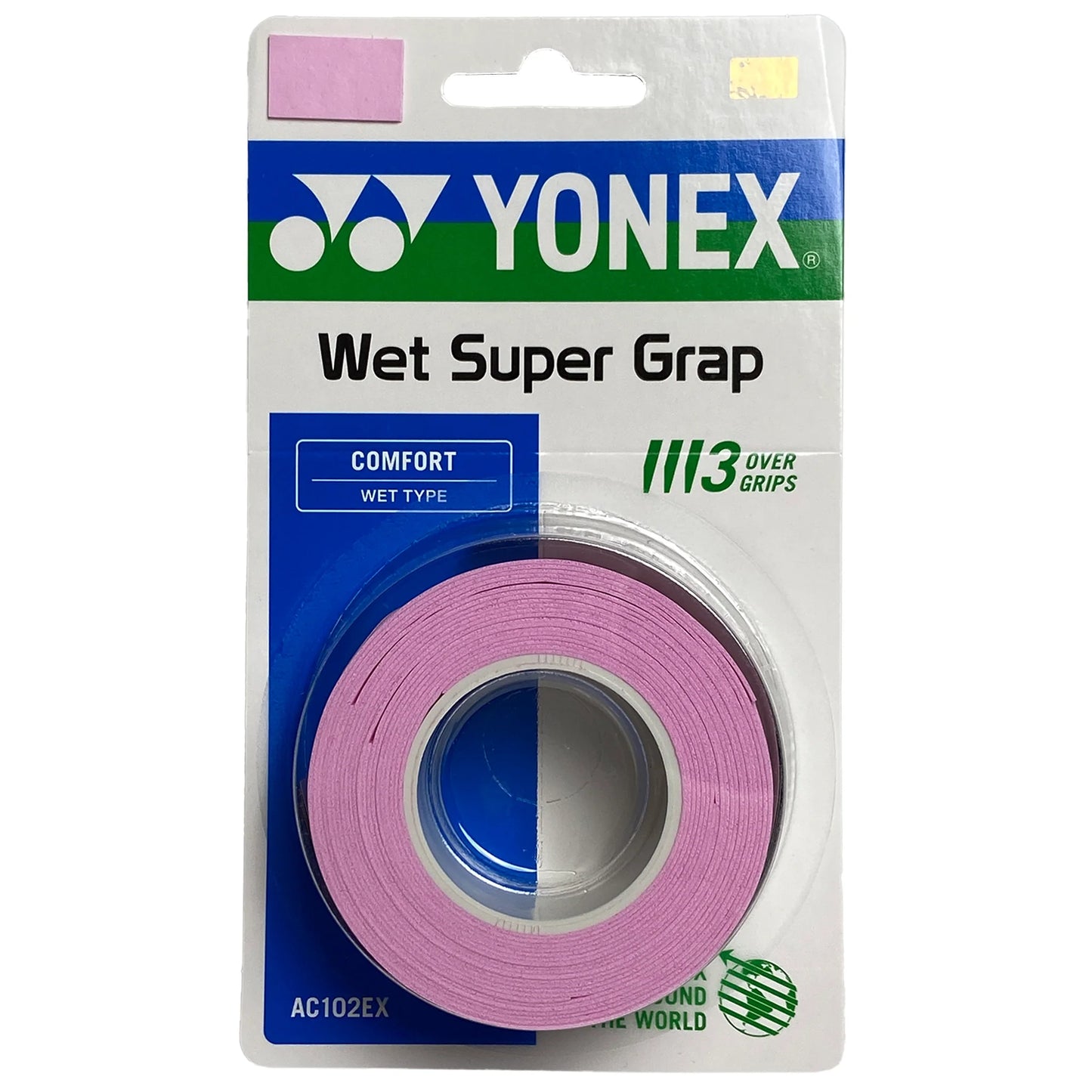 Yonex overgrip Wet Super Grap (3) French Pink - Tenniszon