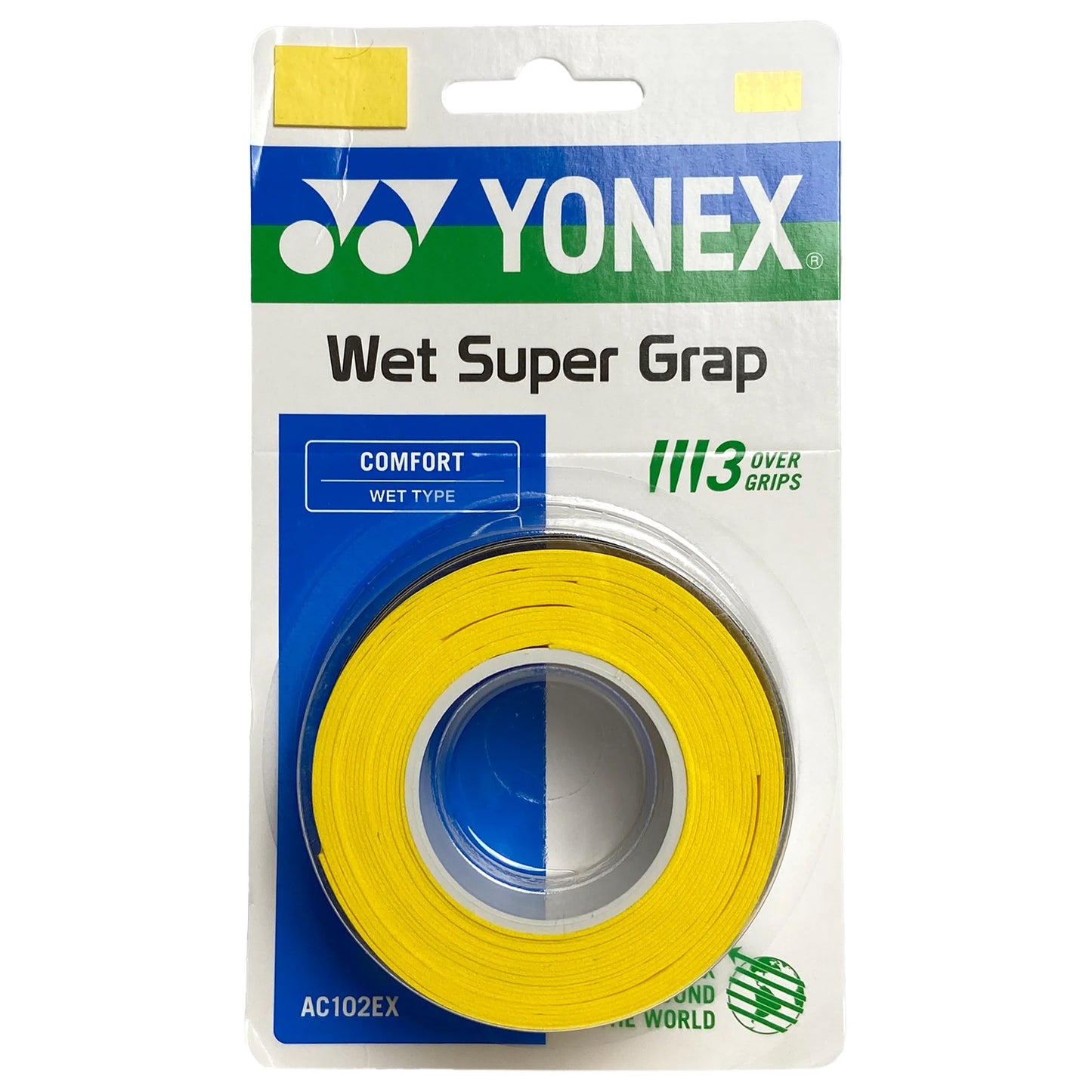 Yonex overgrip Wet Super Grap (3) Yellow - Tenniszon