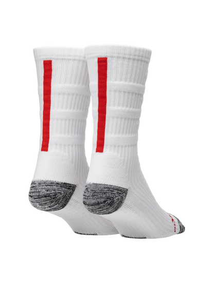 Chaussettes de pickleball Selkirk Courtlock Crew - Blanc craie/Rouge