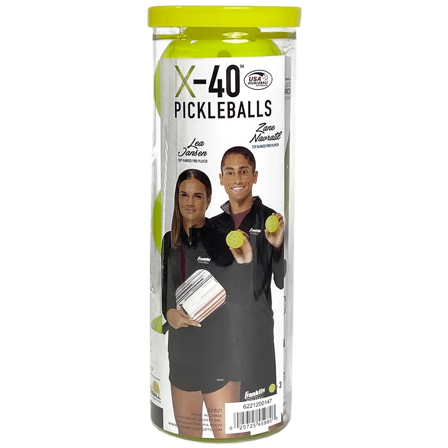 Franklin Pickleball X-40 Extérieur (Pqt de 3) - Jaune