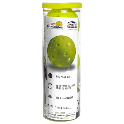 Franklin Pickleball X-40 Extérieur (Pqt de 3) - Jaune
