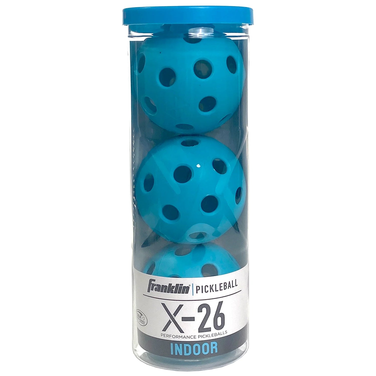Franklin Pickleball X-26 Indoor (Pkg of 3) - Blue - Tenniszon