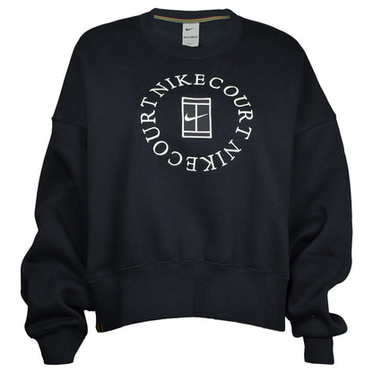 Nike Women's Court Phoenix Fleece Crew Heritage Sweatshirt HJ8988-010