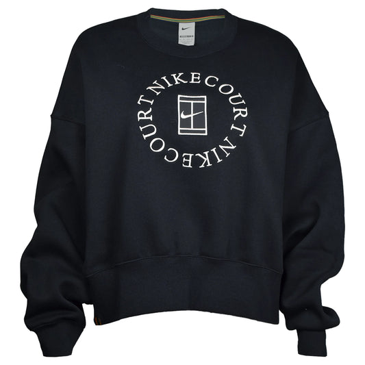 Nike Women's Court Phoenix Fleece Crew Heritage Sweatshirt HJ8988-010