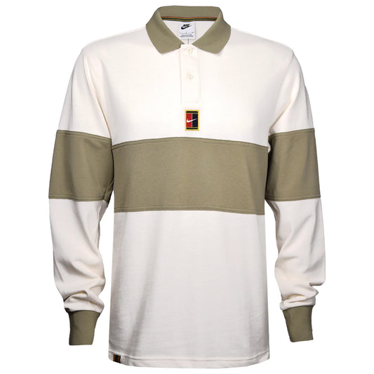 Nike Men's Court Heritage Longsleeve Polo HQ1748-110