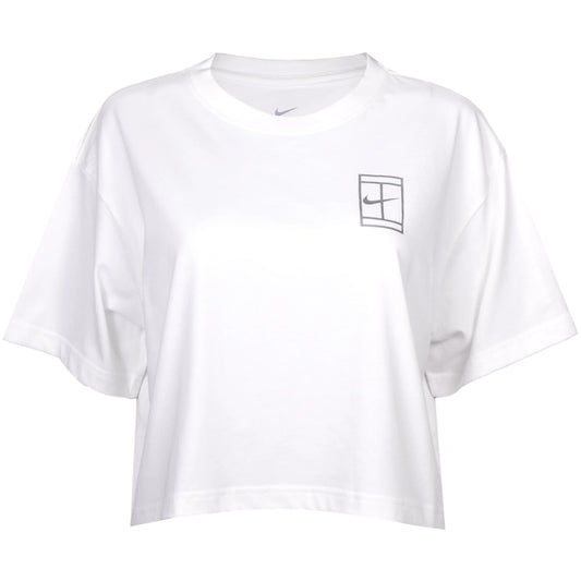 Nike Women's Court DF Slam SS Crop Tee HV6987-100