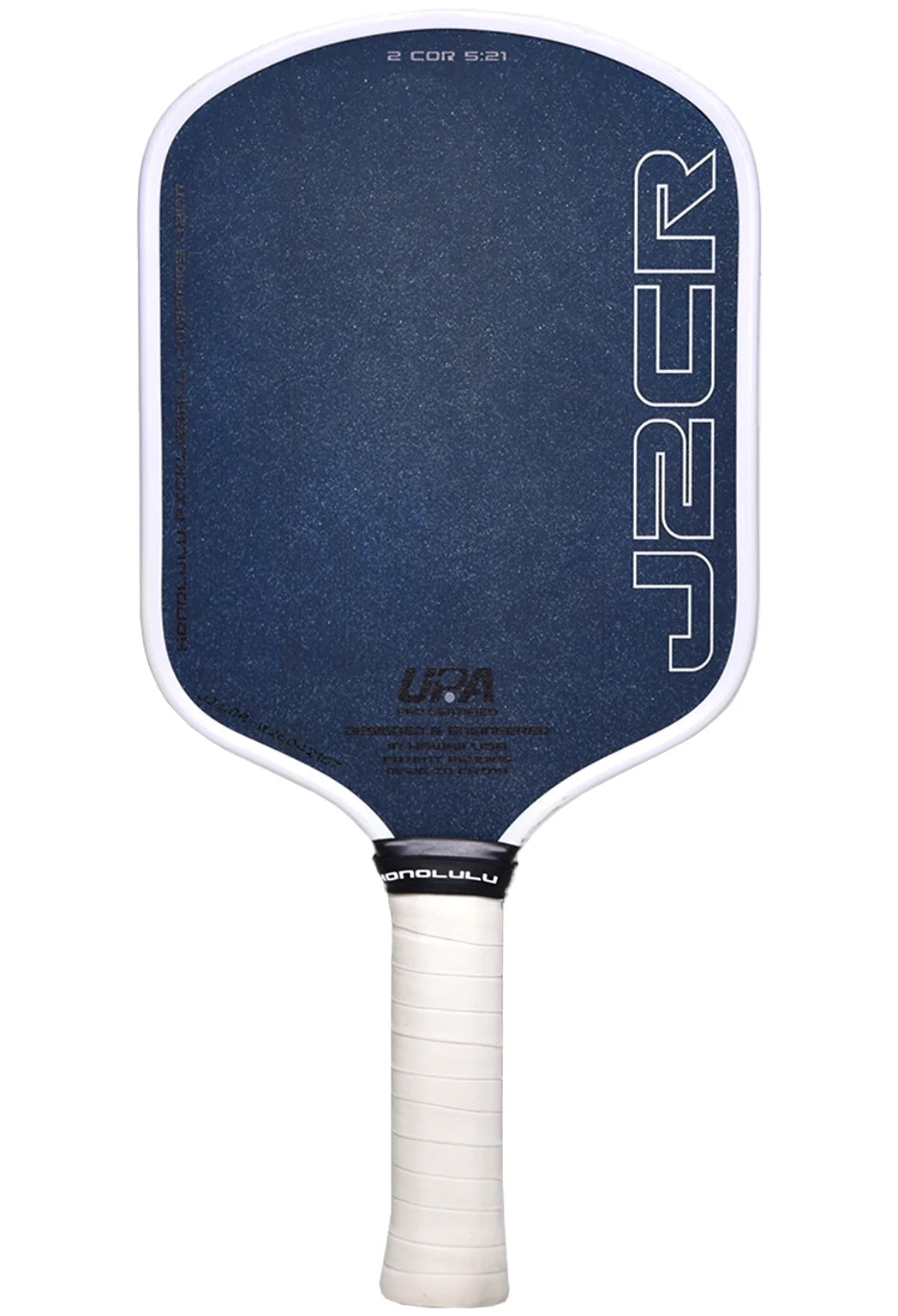 Honolulu J2CR White with Crystal Blue Endurance Surface - Elongated Handle