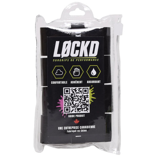 Lockd Performance Overgrips — 4-pack (Black)