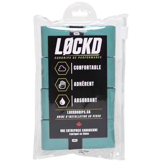 Lockd Performance Overgrips — 4-pack (Turquoise)